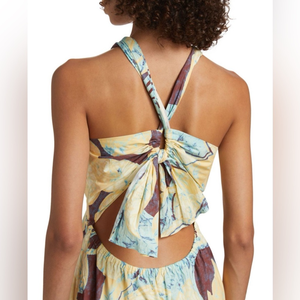 A.L.C. Veronica Abstract Halter Maxi Dress - Picture 4 of 6